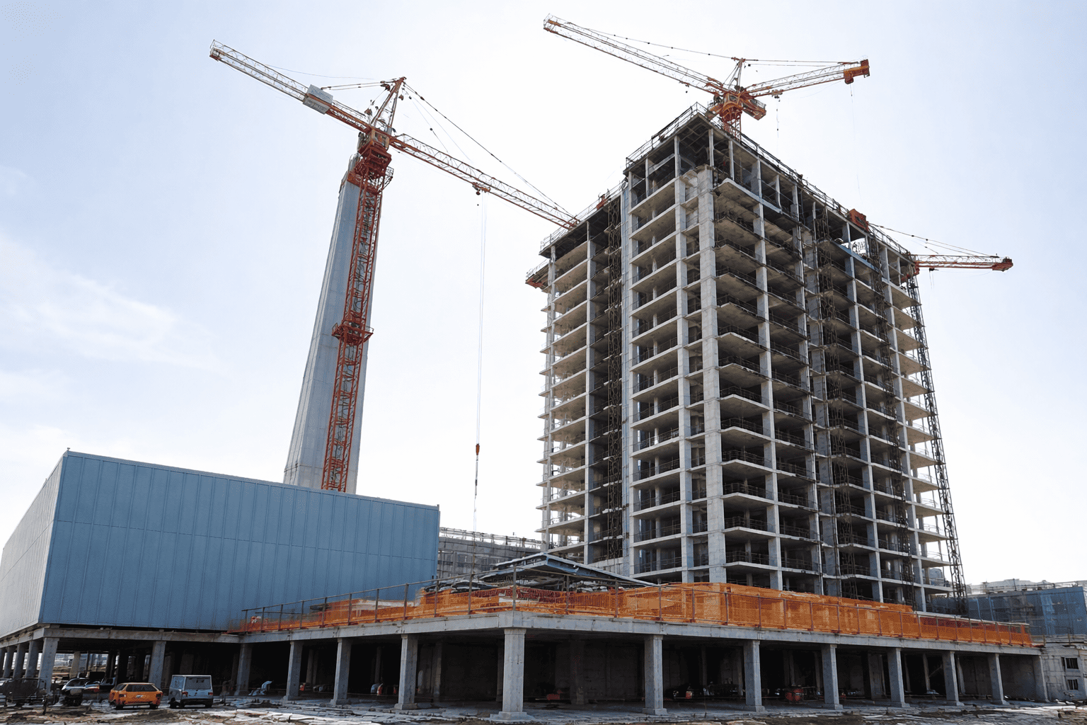 Large-scale construction site (replace image)